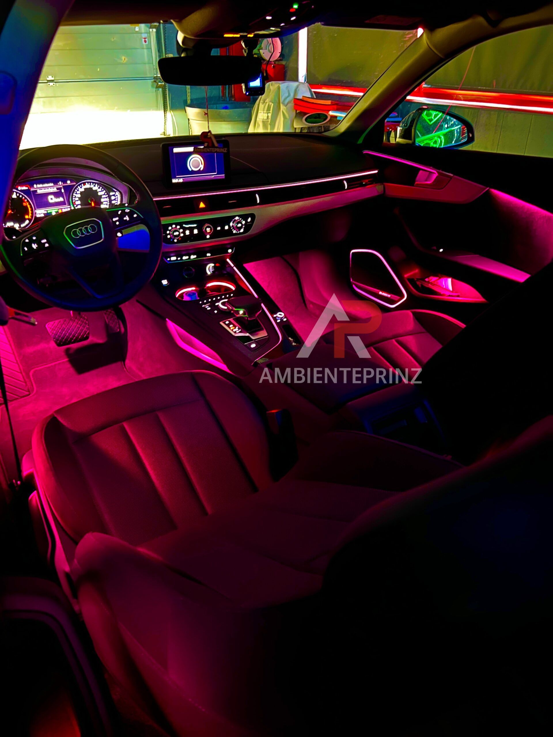 Ambientebeleuchtung für Audi A4 S4 B9 inkl. Einbau (Nachrüstung) –  Ambientprinz
