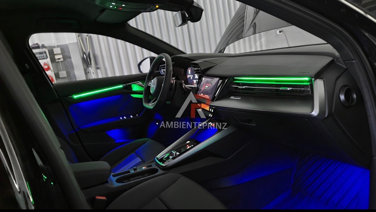 IYC - EL Ambiente Lichtleiste Ambientebeleuchtung für Audi A3 8P - Türen