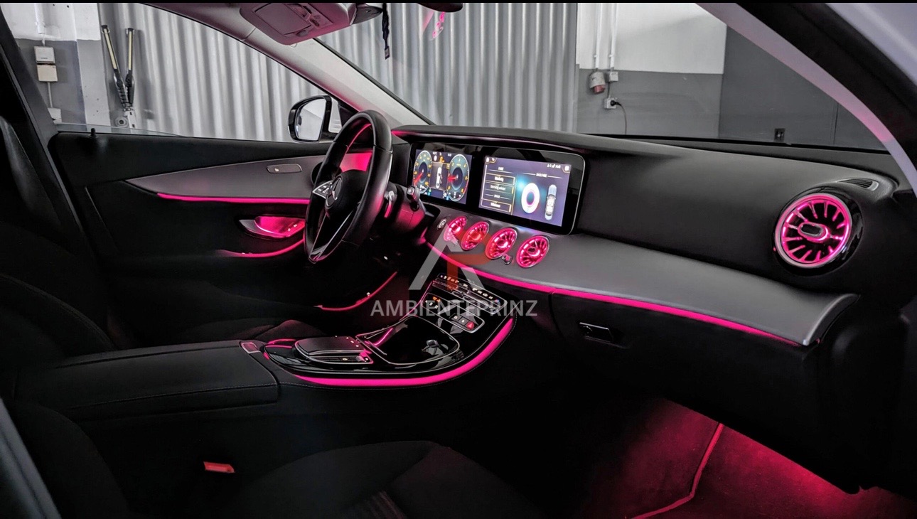 Ambientebeleuchtung für Mercedes E-Klasse W213 mit 64 Farben inkl