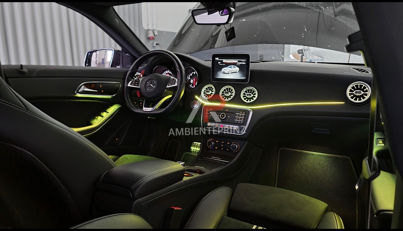 Ambientebeleuchtung für Mercedes GLA X156 mit 12 Farben inkl. Einbau ( Nachrüstung) – Ambientprinz