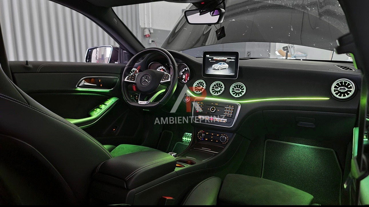 Ambientebeleuchtung für Mercedes GLS X166 mit 12/64 Farben inkl. Einbau