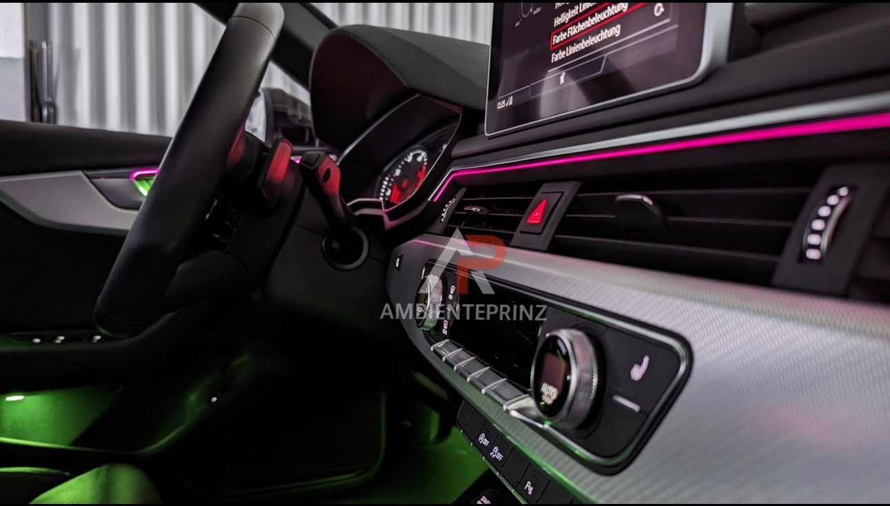 Cockpit Leiste Lang Dekor Mittelkonsole Ambiente für Audi A4 B9 ab