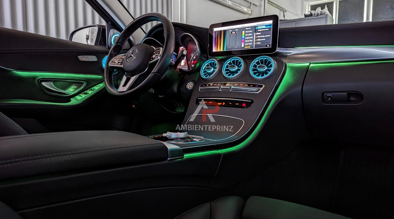 Ambientebeleuchtung für Mercedes GLC X253 mit 64 Farben inkl
