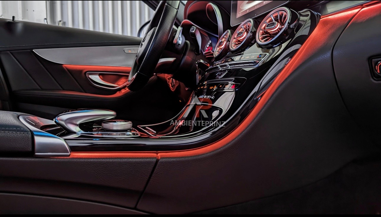 Mercedes-Benz C Klasse W206 Ambiente Zusatz Lichtpaket Vollpaket  Mittelkonsole Zusatzleisten