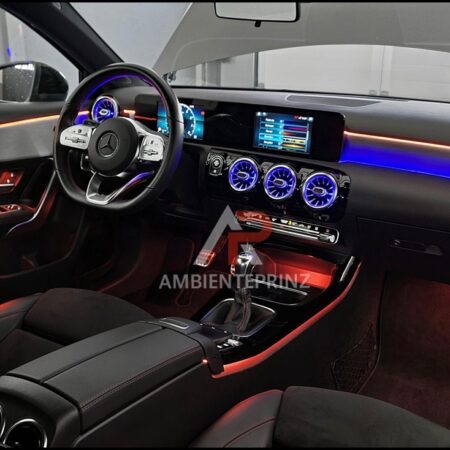 Ambientebeleuchtung für Mercedes CLA C118 X118 mit 64 Farben inkl. Einbau (Nachrüstung)