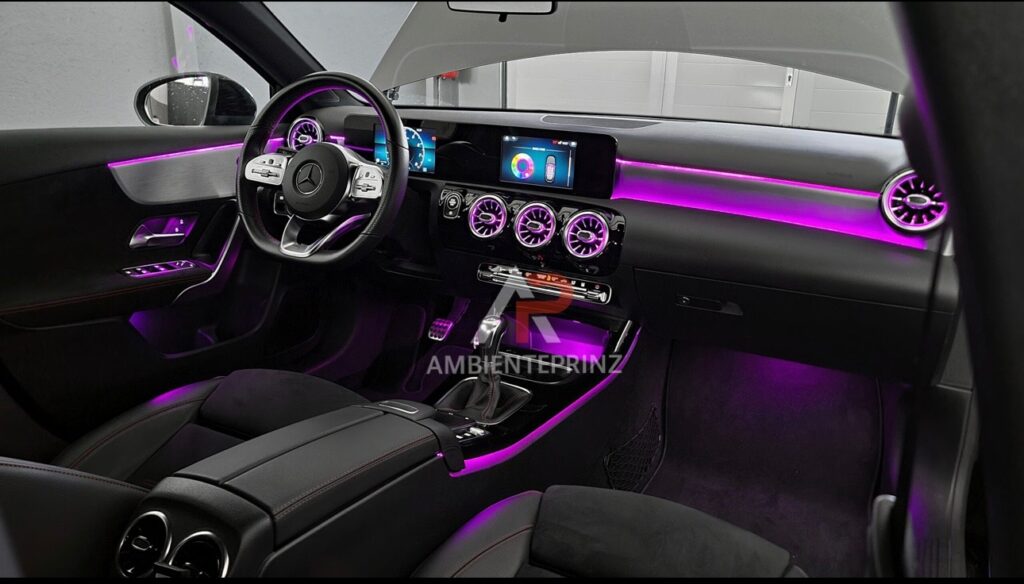 Mercedes W177 A-Klasse Ambientebeleuchtung Nachrüst-Set 64 Farben - BKM  Electric