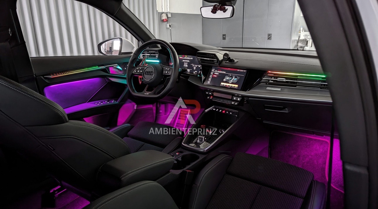 Audi A3 S3 RS3 8v quattro Zierstäbe mit Ambientebeleuchtung
