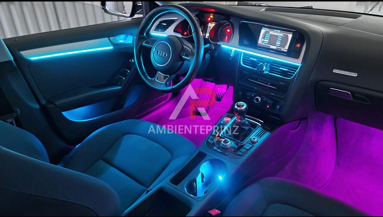 Ambientebeleuchtung für Audi A4 S4 RS4 B8 inkl. Einbau (Nachrüstung)