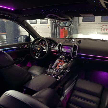 Ambientebeleuchtung für Porsche Cayenne 92A (2010 – 2018) inkl. Einbau (Nachrüstung)