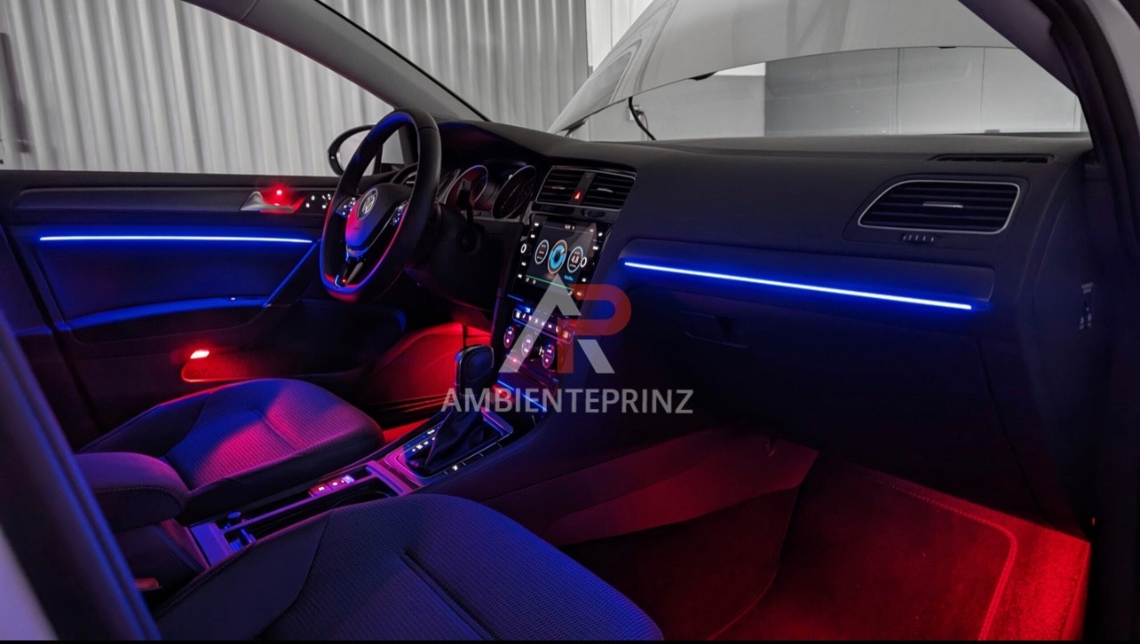 Ambientebeleuchtung für VW Golf 7 inkl. Einbau (Nachrüstung) – Ambientprinz