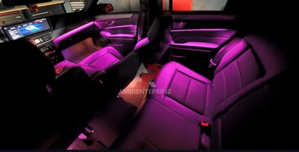 Ambientebeleuchtung für Mercedes E-Klasse W212 mit 12/64 Farben inkl. Einbau