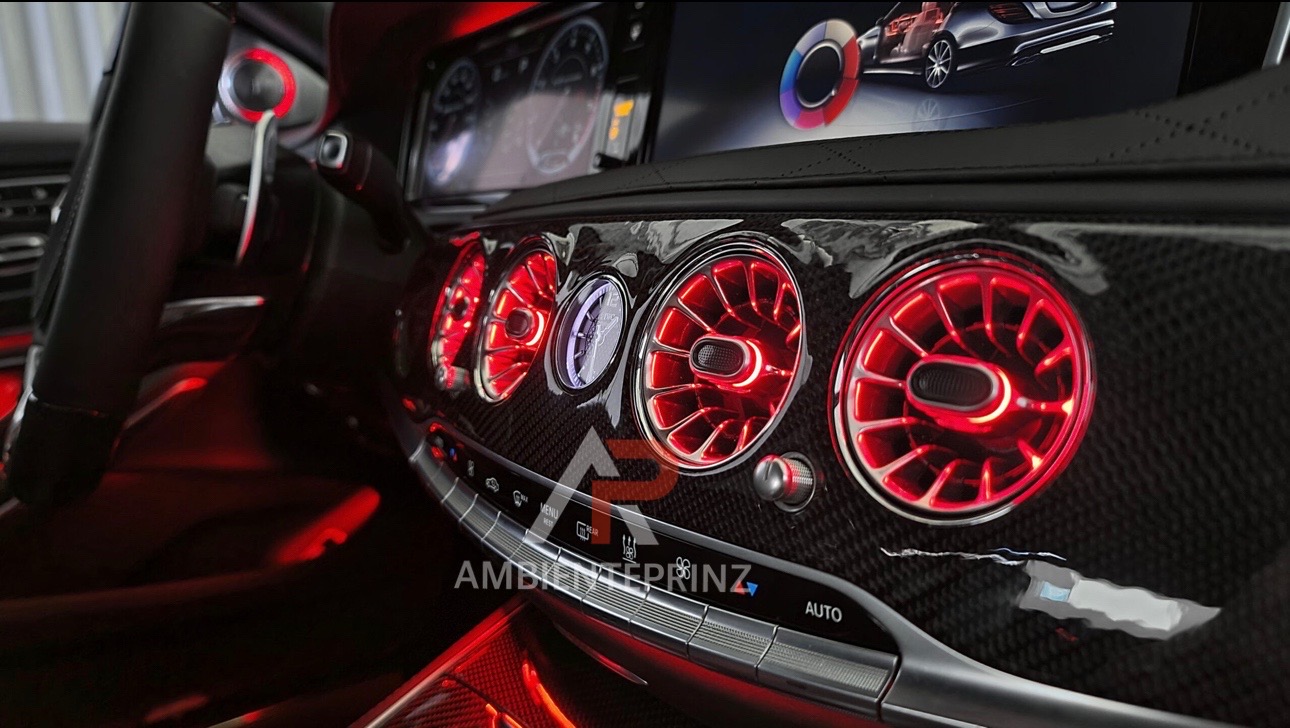 Luftdüsen-Beleuchtung für Mercedes S-Klasse W222 inkl. Einbau