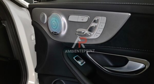 Ambientebeleuchtung für Mercedes C-Klasse W205 Coupe/Cabrio mit 64 Farben inkl. Einbau (Nachrüstung)