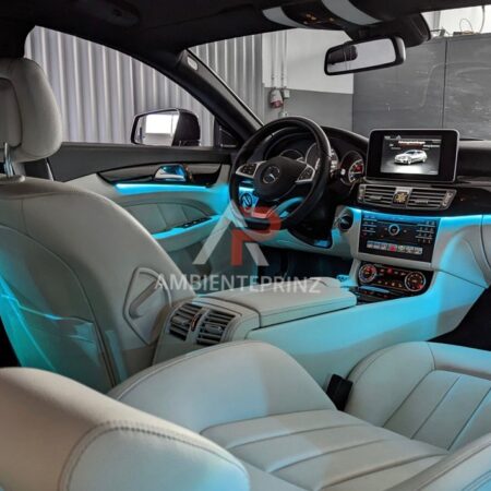 Ambientebeleuchtung für Mercedes E-Klasse W212 mit 12/64 Farben inkl. Einbau