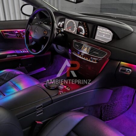 Ambientebeleuchtung für Mercedes CL C216 64 Farben inkl. Einbau (Nachrüstung)