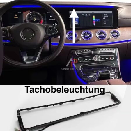 Tachobeleuchtung – Bezel LED für Monitor 64 Farben geeignet für Mercedes-Benz E Klasse Coupe W213 C238