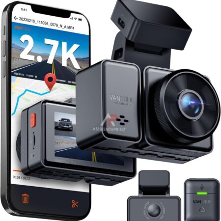 Dashcam – Vantrue E2 mit Parkmodus inkl. Einbau und Hardwire Kit mit 3 Stufen