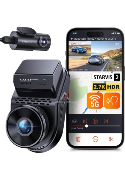 Dashcam - Vantrue S1 Pro mit Parkmodus inkl. Einbau und Hardwire Kit mit 3 Stufen