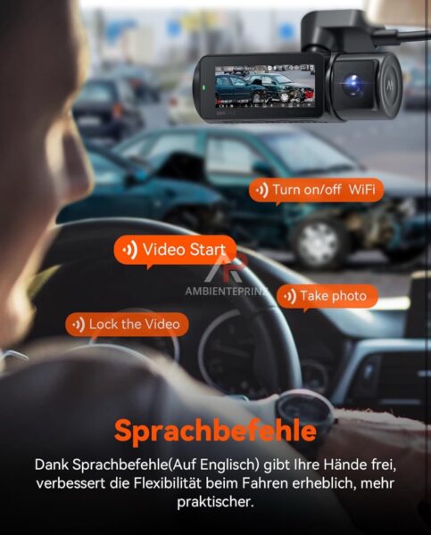 Vantrue N4 Pro Dashcam 3 Wege inkl. Einbau und Hardware Kit